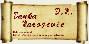 Danka Marojević vizit kartica